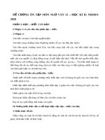 Đề cương ôn tập học kì 2 môn Ngữ văn lớp 12 năm 2019-2020 - Trường THPT Nguyễn Công Trứ