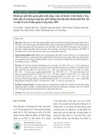 Đánh giá mối liên quan giữa tính nhạy cảm với hành vi hút thuốc ở học sinh một số trường trung học phổ thông trên địa bàn thành phố Hà Nội và một số yếu tố liên quan trong năm