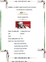 Tiểu luận môn Email marketing: Email marketing tại doanh nghiệp KFC