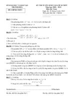 Thi vao THPT Thanh Hoa De Dap an