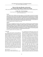 Khảo sát khả năng hấp phụ xanh metylen của vật liệu màng graphen oxit/polyvinyl alcohol