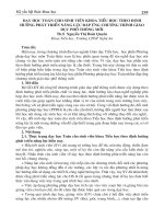 Dạy học toán cho sinh viên khoa tiểu học theo định hướng phát triển năng lực đáp ứng chương trình giáo dục phổ thông mới