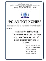 Thi công hệ thống điều khiển xe lăn điện cho người khuyết tật sử dụng điện não và camera 