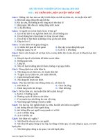 Bài tập trắc nghiệm Giáo dục công dân 6 – Bài 1: Tự chăm sóc, rèn luyện thân thể