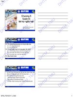 Bài giảng Quản trị tài chính: Chương 5 - ĐH Thương Mại