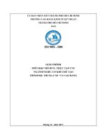 Giáo trình Thực tập CNC (Nghề: Cơ khí chế tạo) - CĐ Kinh tế Kỹ thuật TP.HCM