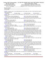 Đề thi thử THPT Quốc gia môn Giáo dục công dân năm 2021 – Trường THPT Khương Đình