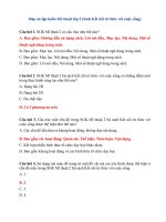 đáp án trắc nghiệm tập huấn môn mỹ thuật lớp 2 (sách kết nối tri thức với cuộc sống)