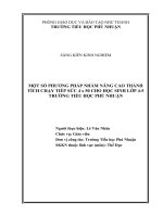 Một số phương pháp nhằm nâng cao thành tích chạy tiếp sức 4x50 cho học sinh lớp 4 5 trường tiểu học phú nhuận 