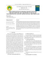 Thực trạng quản lý giáo dục kĩ năng giao tiếp cho học sinh tiểu học thành phố Tuyên Quang theo định hướng chương trình giáo dục phổ thông 2018