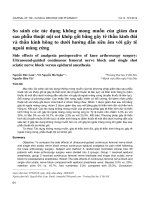 So sánh các tác dụng không mong muốn của giảm đau sau phẫu thuật nội soi khớp gối bằng gây tê thần kinh đùi và thần kinh hông to dưới hướng dẫn siêu âm với gây tê ngoài màng cứng