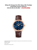 Đồng hồ omega de ville vàng 18k prestige automatic power reserve 424 53 40 21 03 002    224,995,000₫