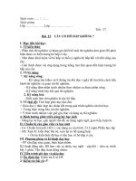 Tiết: 27 : CÂY CÓ HÔ HẤP KHÔNG ?