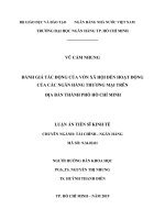 Đánh giá tác động của vốn xã hội đến hoạt động của các ngân hàng thương mại trên địa bàn tp  hồ chí minh    