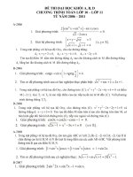 De thi Dai hoc mon Toan khoi ABD phan lop 1011