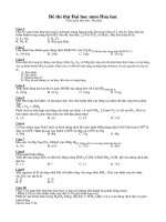 De thi thu DHMon Hoa De 10