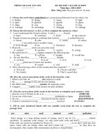 DE thi thu huyen Tan Yen