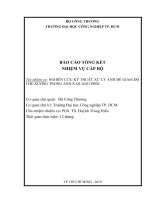 Nghiên cứu kỹ thuật xử lý hình ảnh để giảm độ che xương trong ảnh x   quang phổi   đề tài nckh và ptcn cấp bộ năm 2018  