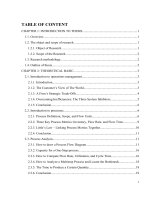 Giới thiệu về quy trình quản lý dịch vụ ô tô tại đại lý Toyota (Tài liệu tiếng anh)