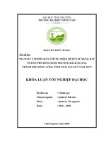 Rà soát cấp giấy chứng nhận quyền sử dụng đất tổ dân phố bình minh phường bách quang thành phố sông công tỉnh thái nguyên năm 2019 