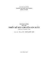 Thiết kế dây chuyền sản xuất   ths  trần quốc việt, 109 trang 