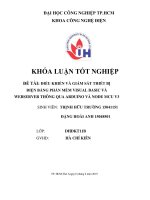 Điều khiển và giám sát thiết bị điện bằng phần mềm visual basic và webserver thông qua arduino và node mcu v3    