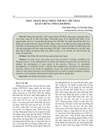 Thực trạng hoạt động thể dục thể thao quần chúng tỉnh Lâm Đồng