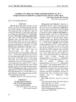 Nghiên cứu hiệu quả điều trị Idoe phóng xạ (I131) ở bệnh nhân Basedow tại Bệnh viện Trung ương Huế