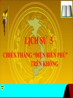 Lịch sử 5 - Tuần 26 - Chiến thắng Điện Biên Phủ trên không