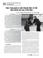 Nghiên cứu lựa chọn bài tập nâng cao hiệu quả kỹ thuật chuyền bóng cao tay bằng hai tay cho nam sinh viên chuyên ngành Giáo dục thể chất môn Bóng chuyền trường Đại học An Giang