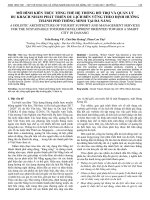 Mô hình kiến trúc tổng thể hệ thống hỗ trợ và quản lý du khách nhằm phát triển du lịch bền vững theo định hướng thành phố thông minh tại Đà Nẵng