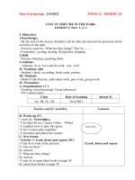 Giáo án tiếng anh lớp 3 tuần 32