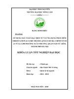 Sử dụng máy toàn đạc điện tử và ứng dụng phần mềm microstation và famis thành lập bản đồ địa chính tờ số 21 tỷ lệ 1 500 phường xuân phương quận nam từ liêm thành phố hà nội 