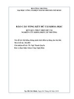 Hệ thống thông minh tính điểm tự động cho bia bắn   báo cáo tổng kết đề tài nghiên cứu khoa học cấp trường  