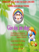 Giáo dục âm nhạc: Cá vàng bơi