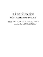 Môi trường marketing vĩ mô tới hoạt động kinh doanh lữ hành của công ty cổ phần du lịch bưu điện