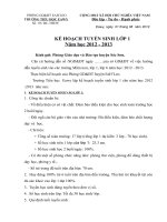 KE HOACH TUYEN SINH LOP 1 NAM HOC 20122013