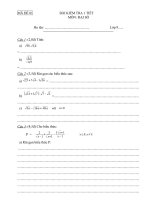 KIEM TRA CHUONG 1 DAI 9