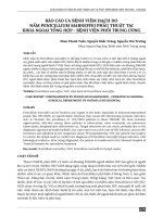 Báo cáo ca bệnh viêm hạch do nấm penicillium marneffei phẫu thuật tại khoa ngoại tổng hợp - Bệnh viện Phổi trung ương