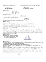 De thi Toan vao lop 10 NH 20122013 D27
