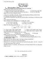 đề thi kì 1 công nghệ 9