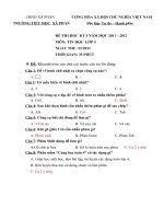 De thi Tin hoc K4 HKI 2011 2012