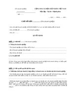 Mẫu Quyết định về việc giải thể doanh nghiệp