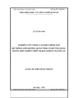 Nghiên cứu nâng cao độ chính xác hệ thống dẫn đường quán tính có đế ứng dụng trong điều khiển thiết bị bay không người lái 
