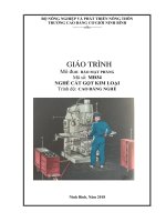 Giáo trình Bào mặt phẳng (Nghề: Cắt gọt kim loại) - CĐ Cơ Giới Ninh Bình