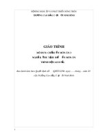 Giáo trình Chế biến món ăn 3 (Nghề: Kỹ thuật chế biến món ăn) - CĐ Cơ Giới Ninh Bình