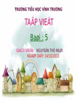 Tiet 05. Cu ta-tho xe-chu so