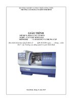 Giáo trình Phay CNC cơ bản (Nghề: Cắt gọt kim loại) - CĐ Cơ Giới Ninh Bình