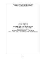 Giáo trình Tiếng Anh chuyên ngành (Nghề: Kế toán doanh nghiệp) - CĐ Cơ Giới Ninh Bình