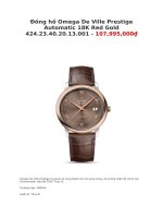 Đồng hồ omega de ville prestige automatic 18k red gold 424 23 40 20 13 001   107,995,000₫